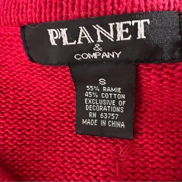 Planet & Company Red Christmas Tree Cardigan - Picture 3 of 8